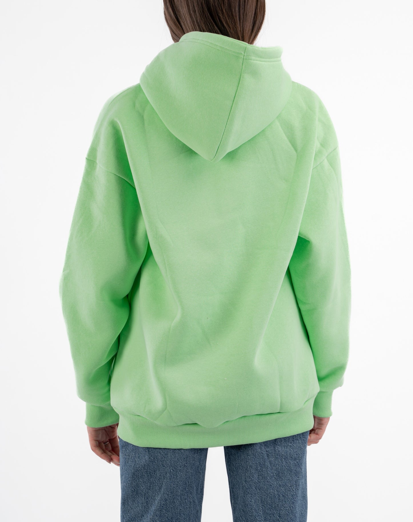LIME GREEN OVER-SIZED HOODIE