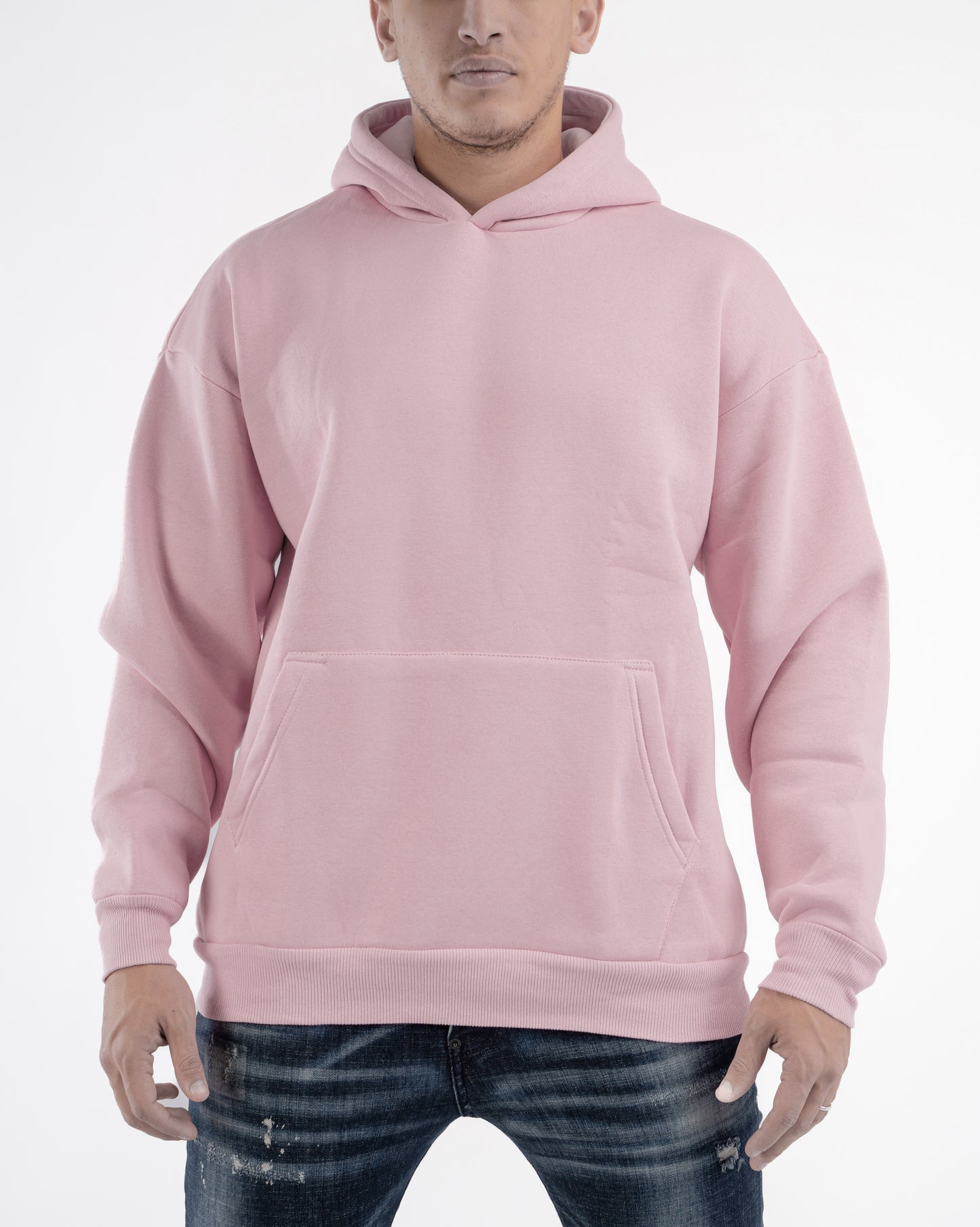 LIGHT PINK OVER-SIZED HOODIE