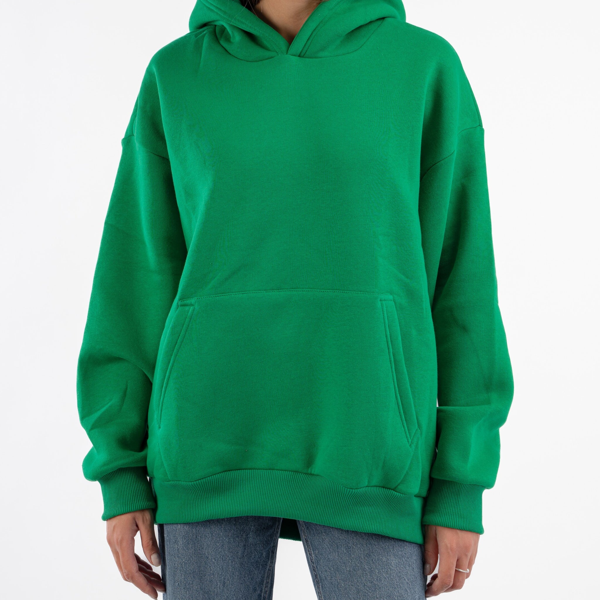 GREEN OVER-SIZED HOODIE