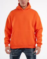 CORAL ORANGE OVER-SIZED HOODIE