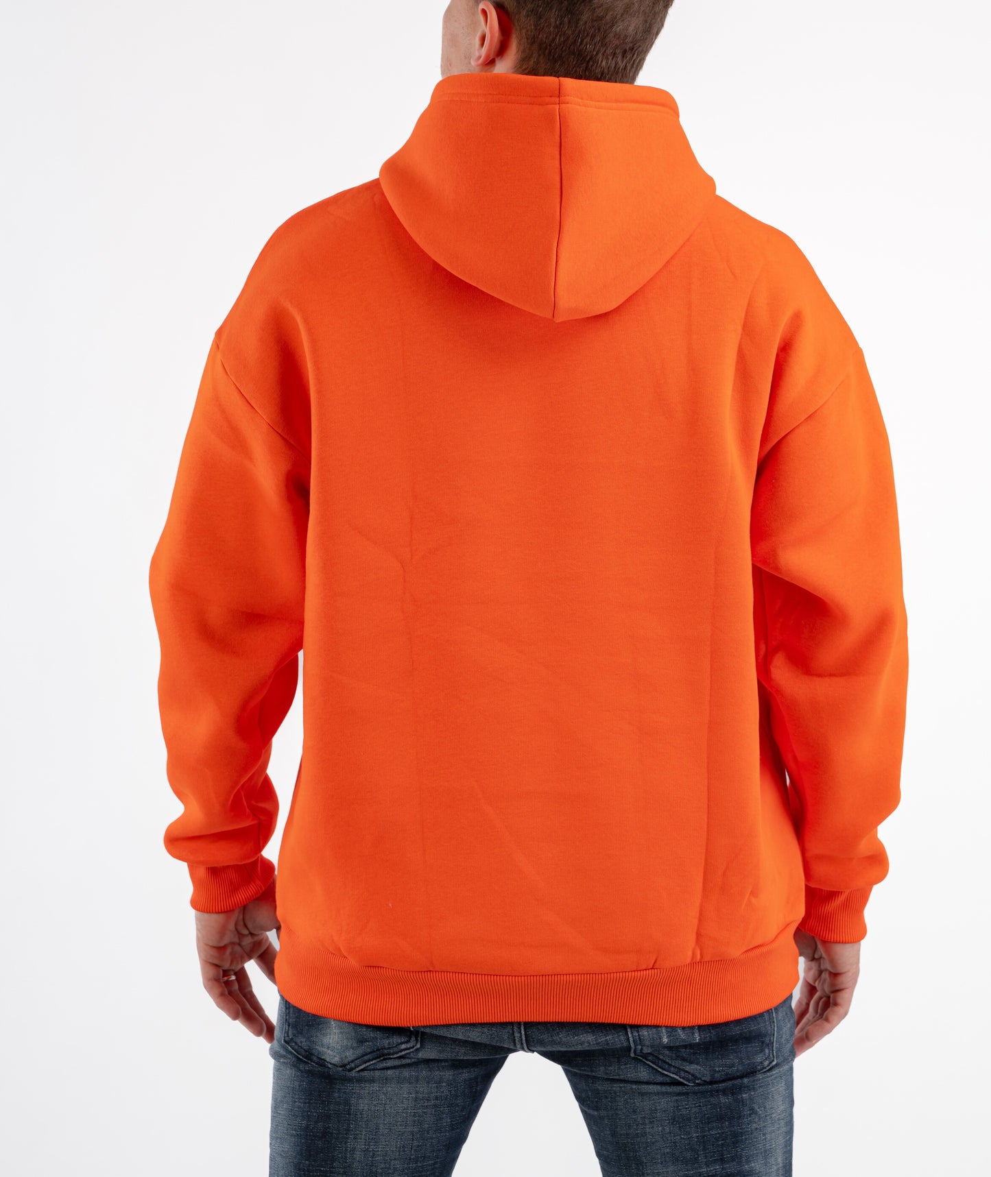 CORAL ORANGE OVER-SIZED HOODIE