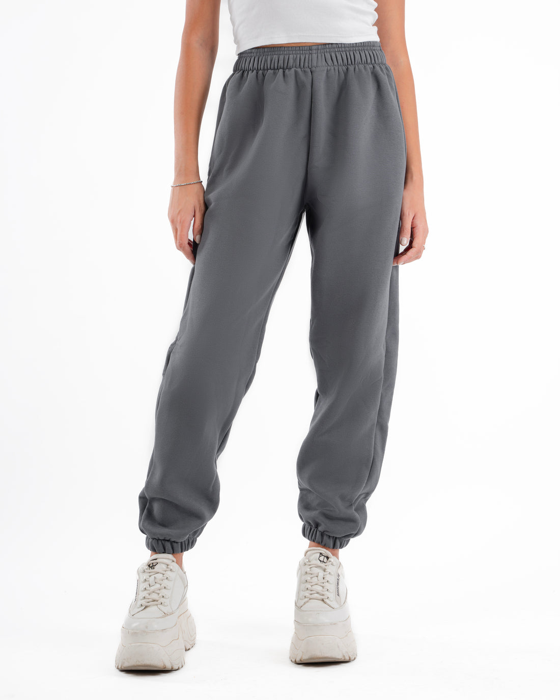 DARK GREY LOOSE-FIT SWEATPANTS