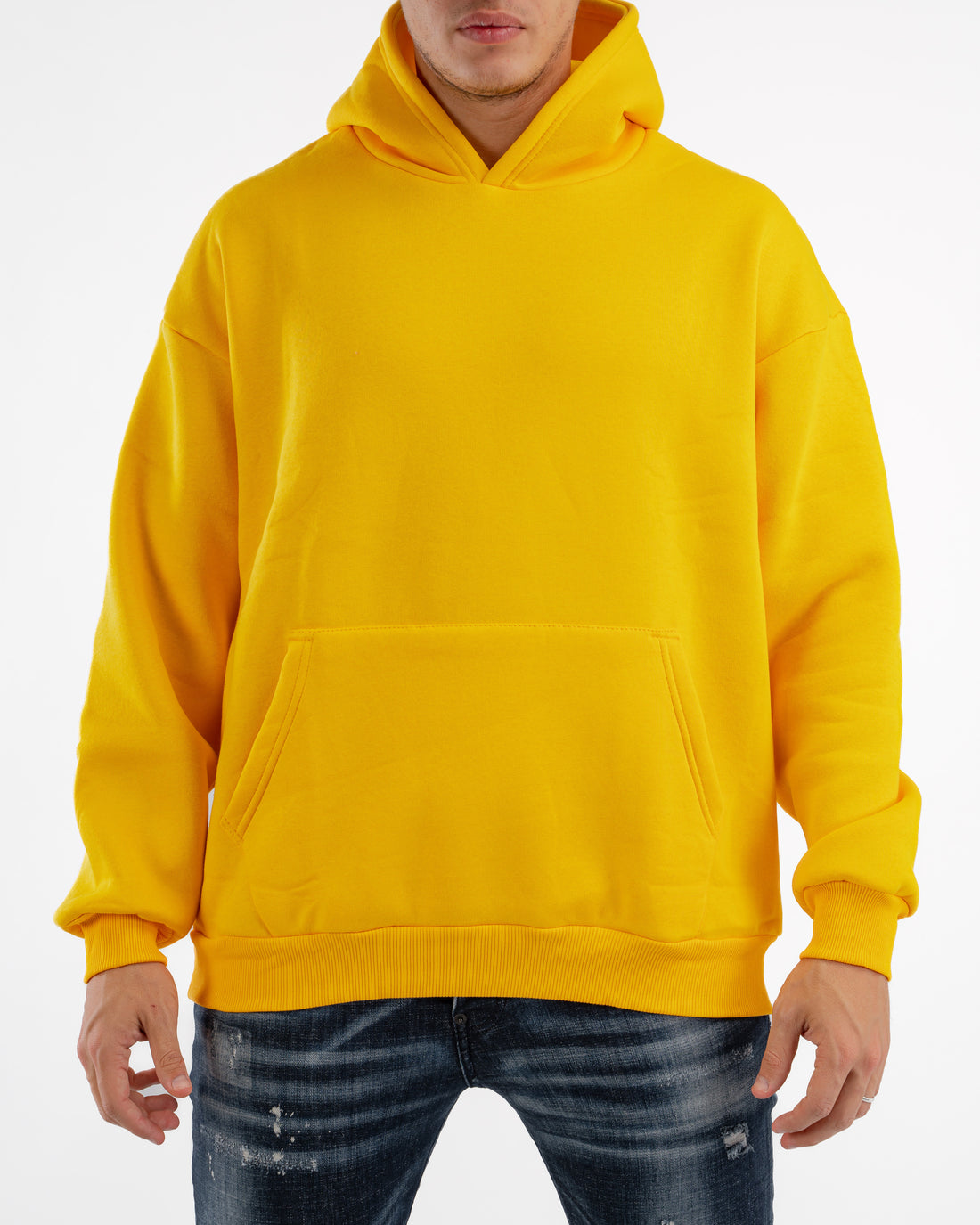 YELLOW OVER-SIZED HOODIE