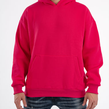 HOT PINK OVER-SIZED HOODIE