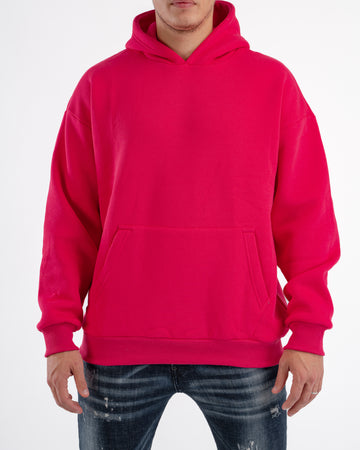 HOT PINK OVER-SIZED HOODIE