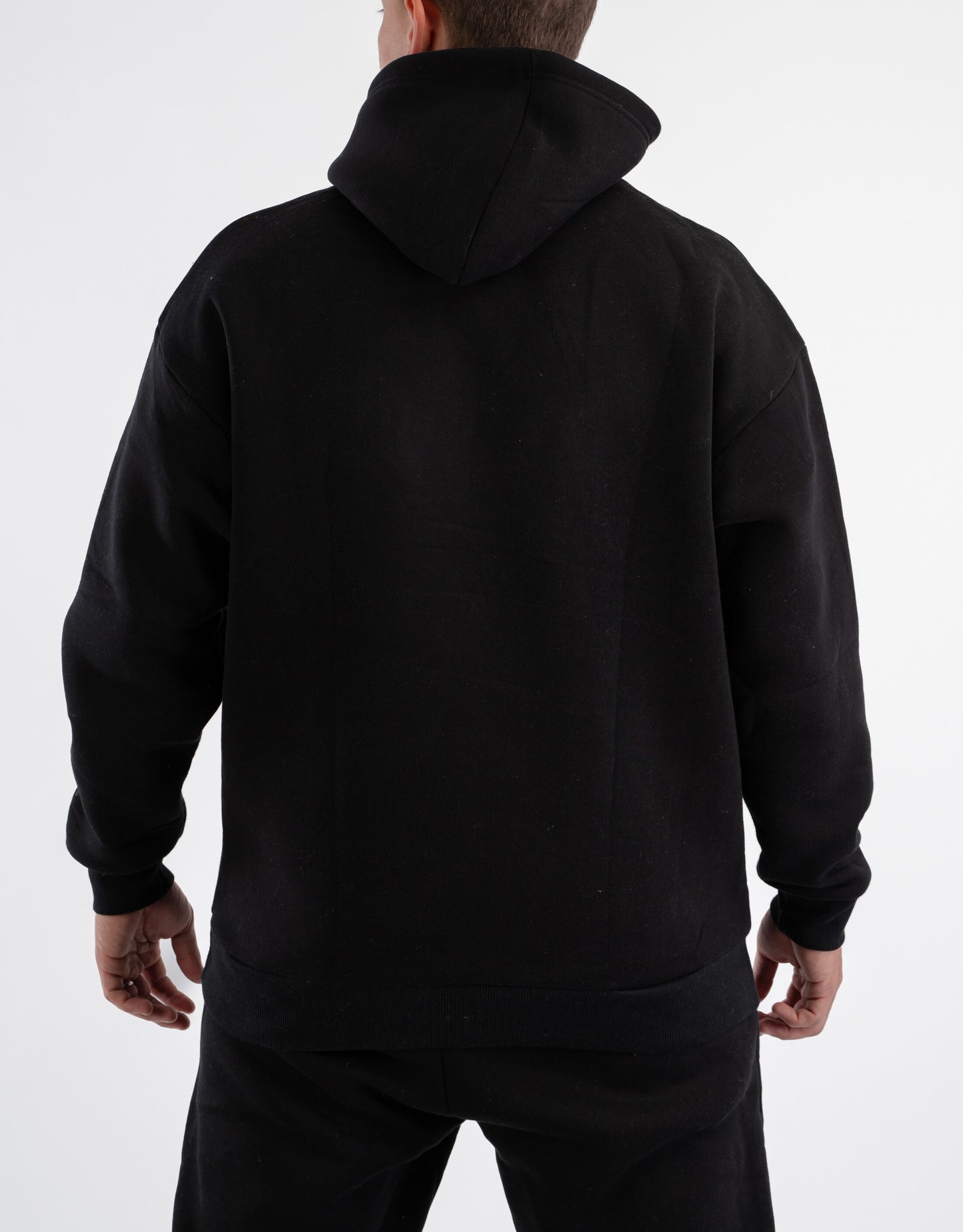 BLACK OVER-SIZED HOODIE