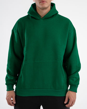 DARK GREEN OVER-SIZED HOODIE