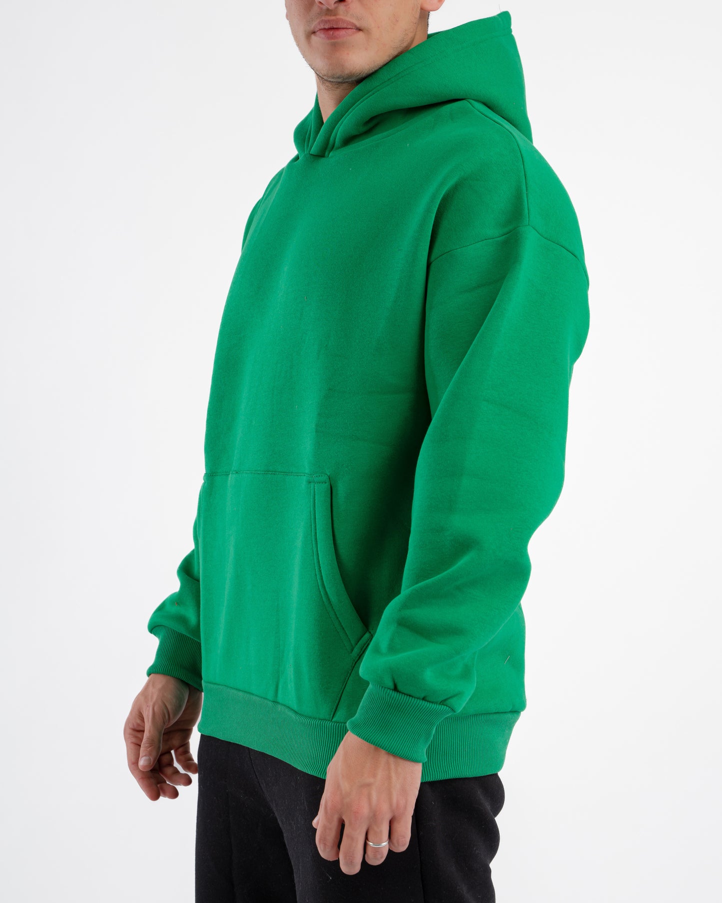GREEN OVER-SIZED HOODIE