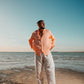 PEACH LINEN SHIRT