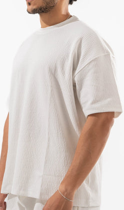 RIBBED BOX-TEE 010