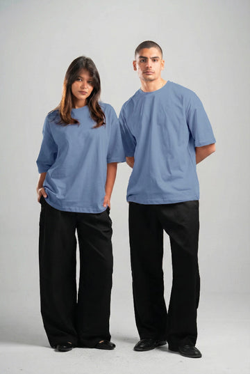 LIGHT NAVY OVERSIZED T-SHIRT