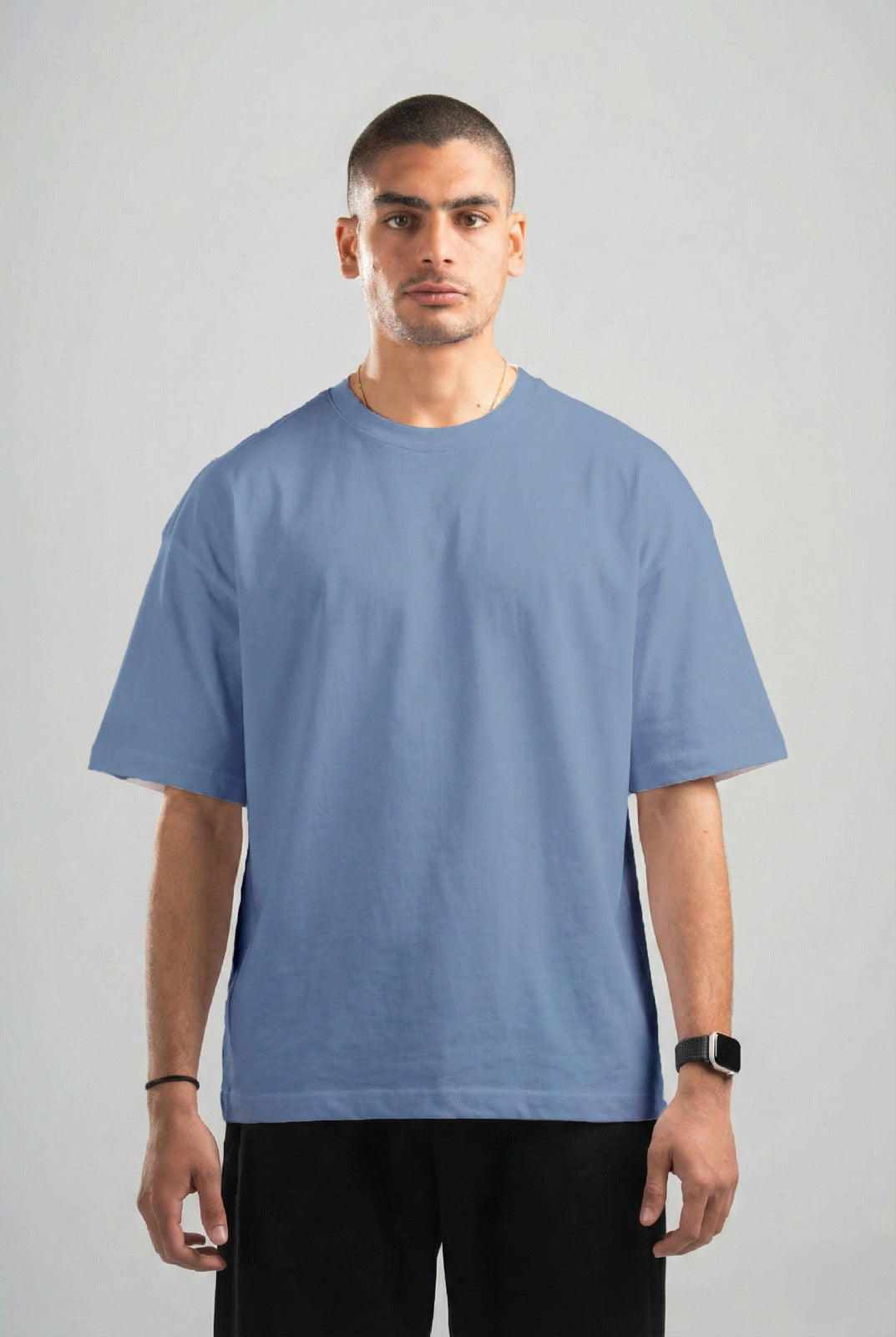 LIGHT NAVY OVERSIZED T-SHIRT