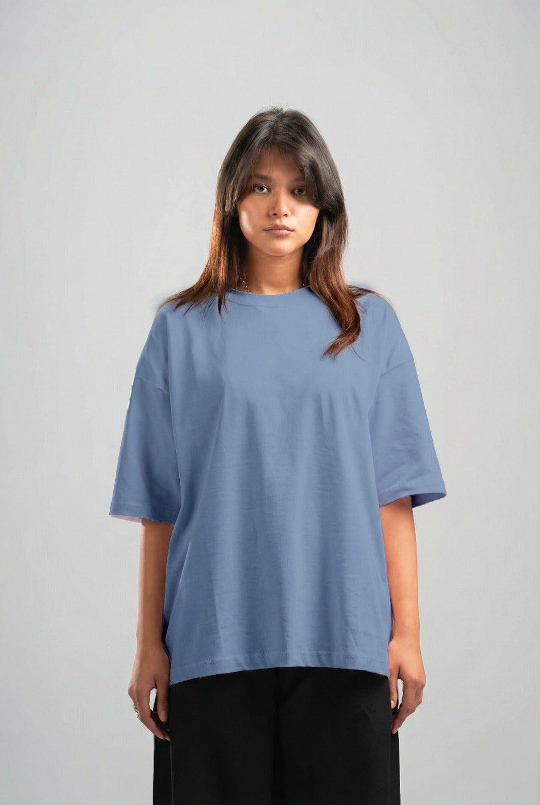 LIGHT NAVY OVERSIZED T-SHIRT