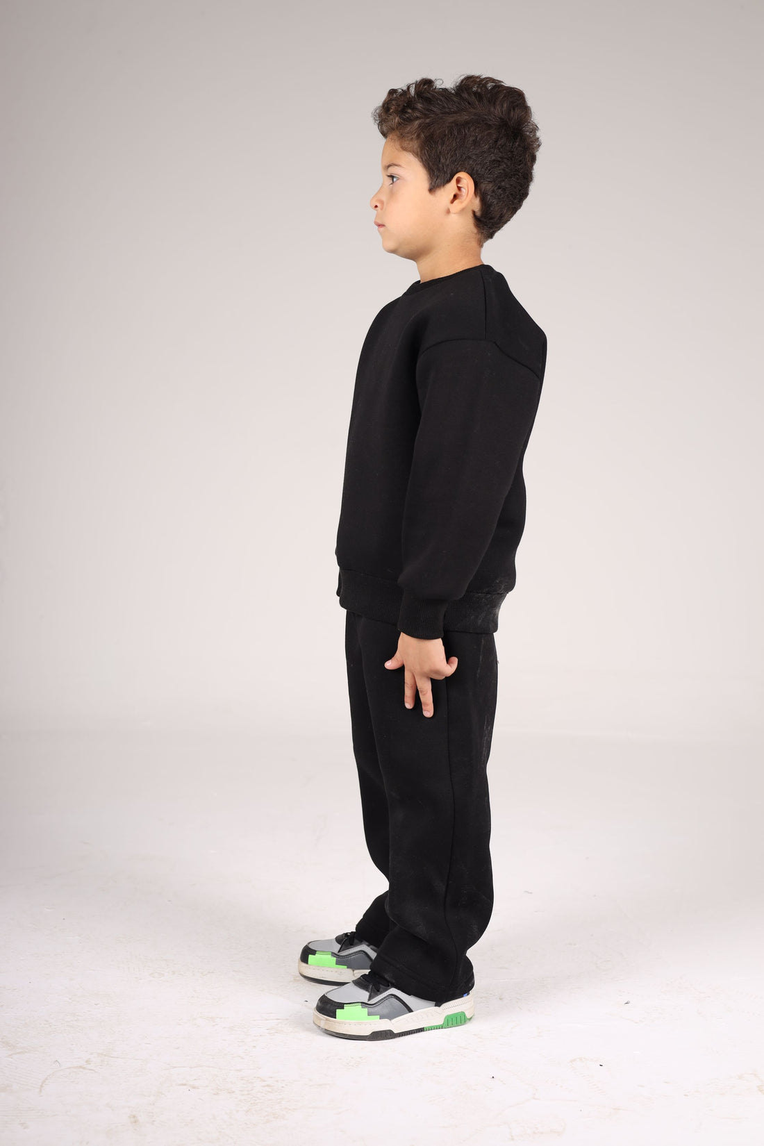 BLACK LITTLE ONES RELAXED-FIT SWEATPANT
