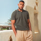 WAVY TEXTURE KNIT POLO 03