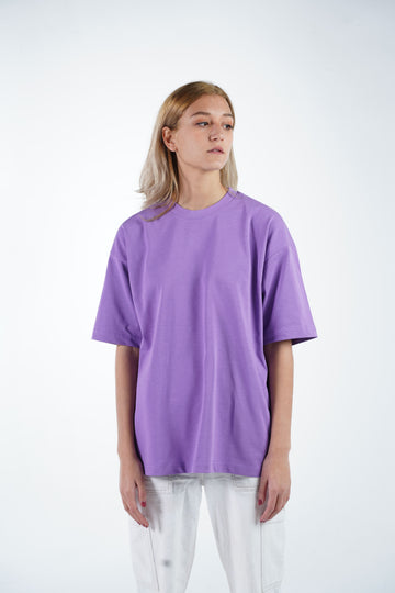 LILAC ORGANDY OVER-SIZED T-SHIRT