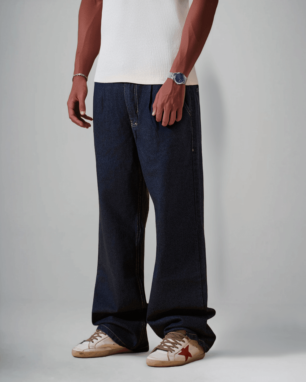MEN'S RAW DENIM PANTS