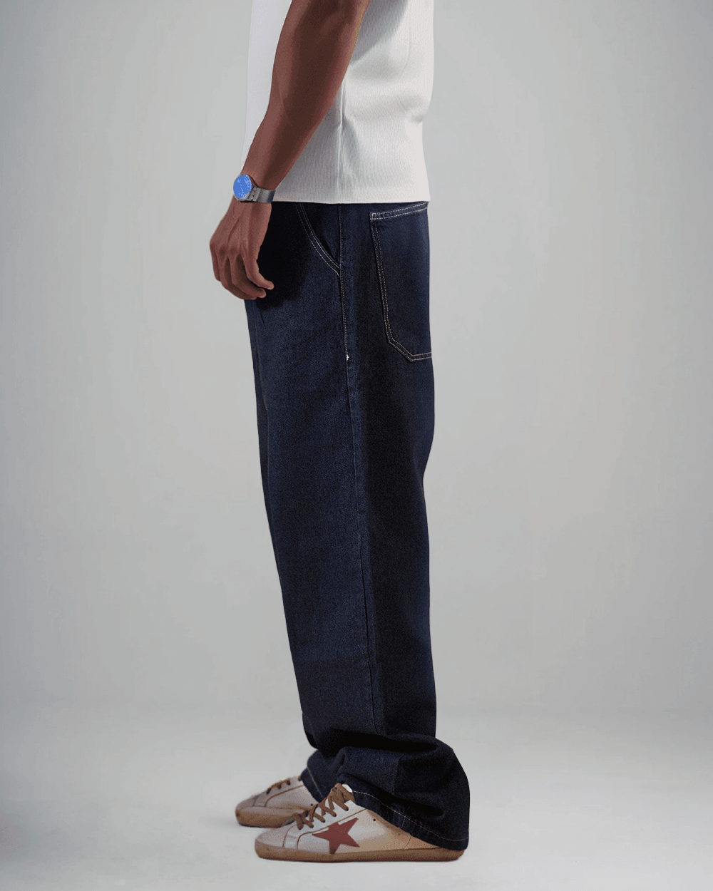 MEN'S RAW DENIM PANTS