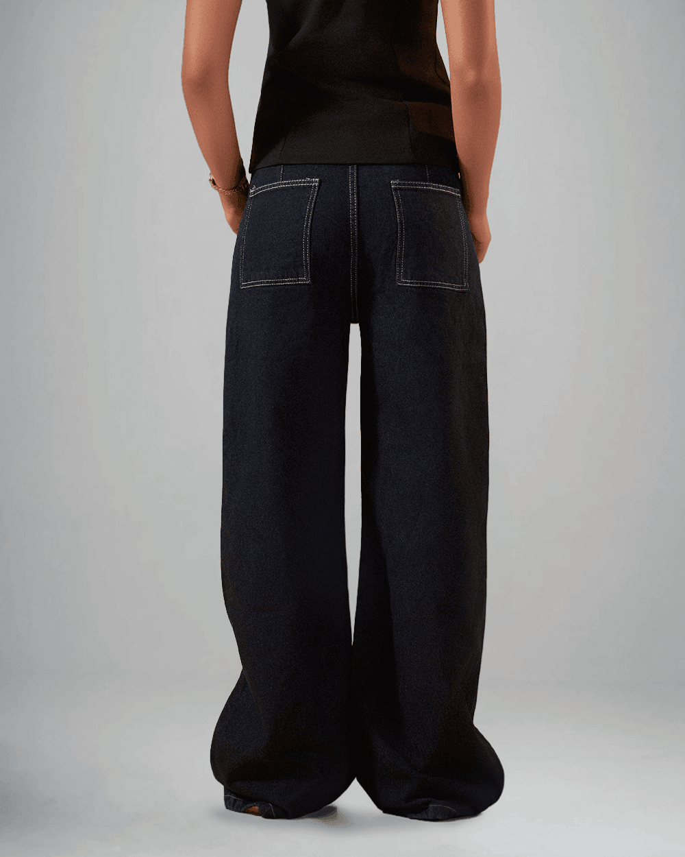 WOMEN'S RAW DENIM PANTS