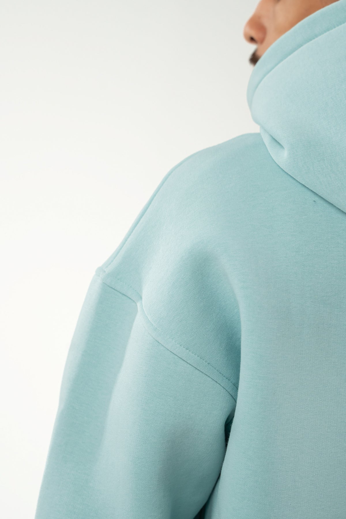 AQUA OVER-SIZED HOODIE
