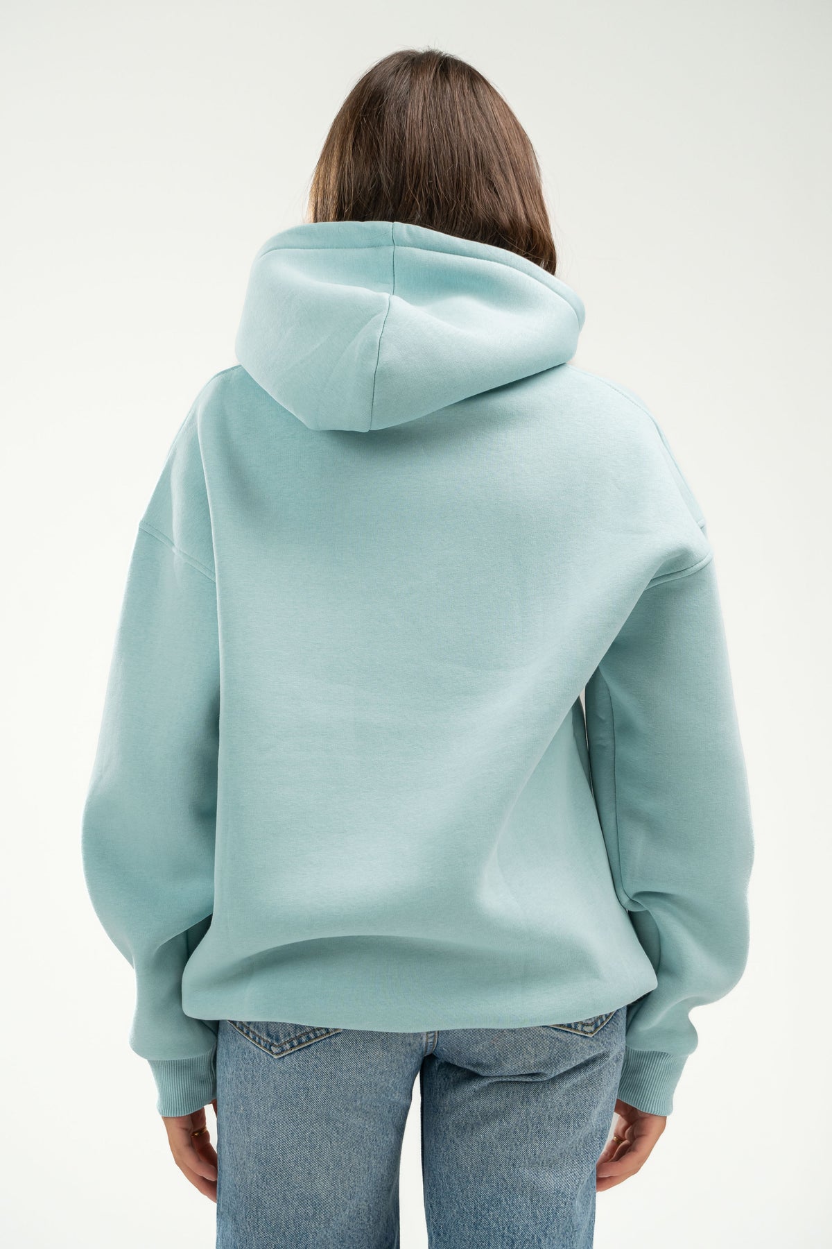 AQUA OVER-SIZED HOODIE