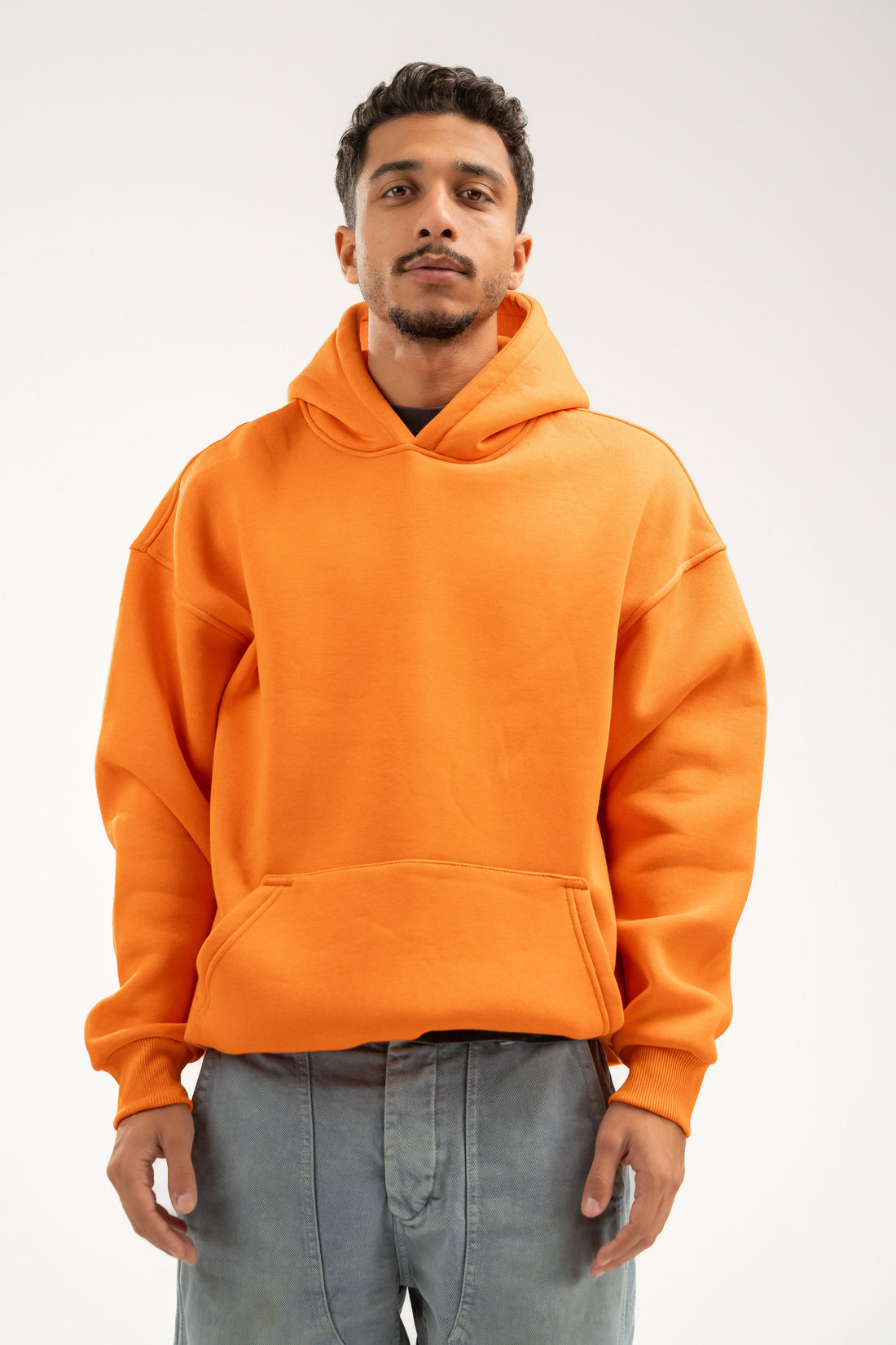 ORANGE OVER-SIZED HOODIE