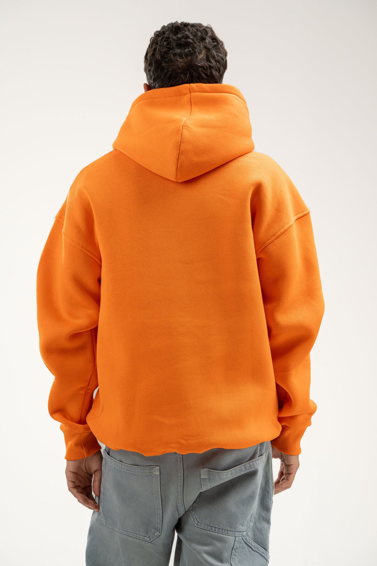 ORANGE OVER-SIZED HOODIE