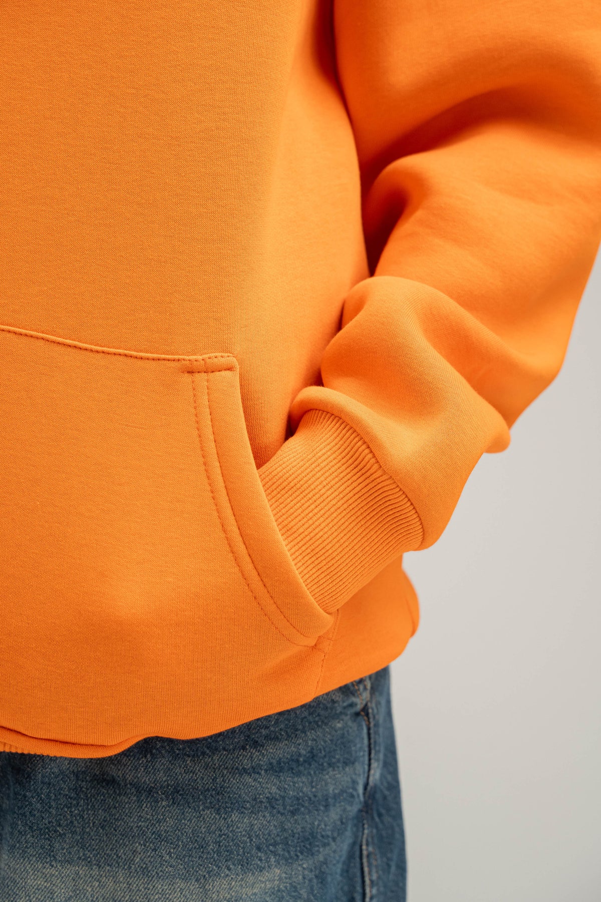 ORANGE OVER-SIZED HOODIE