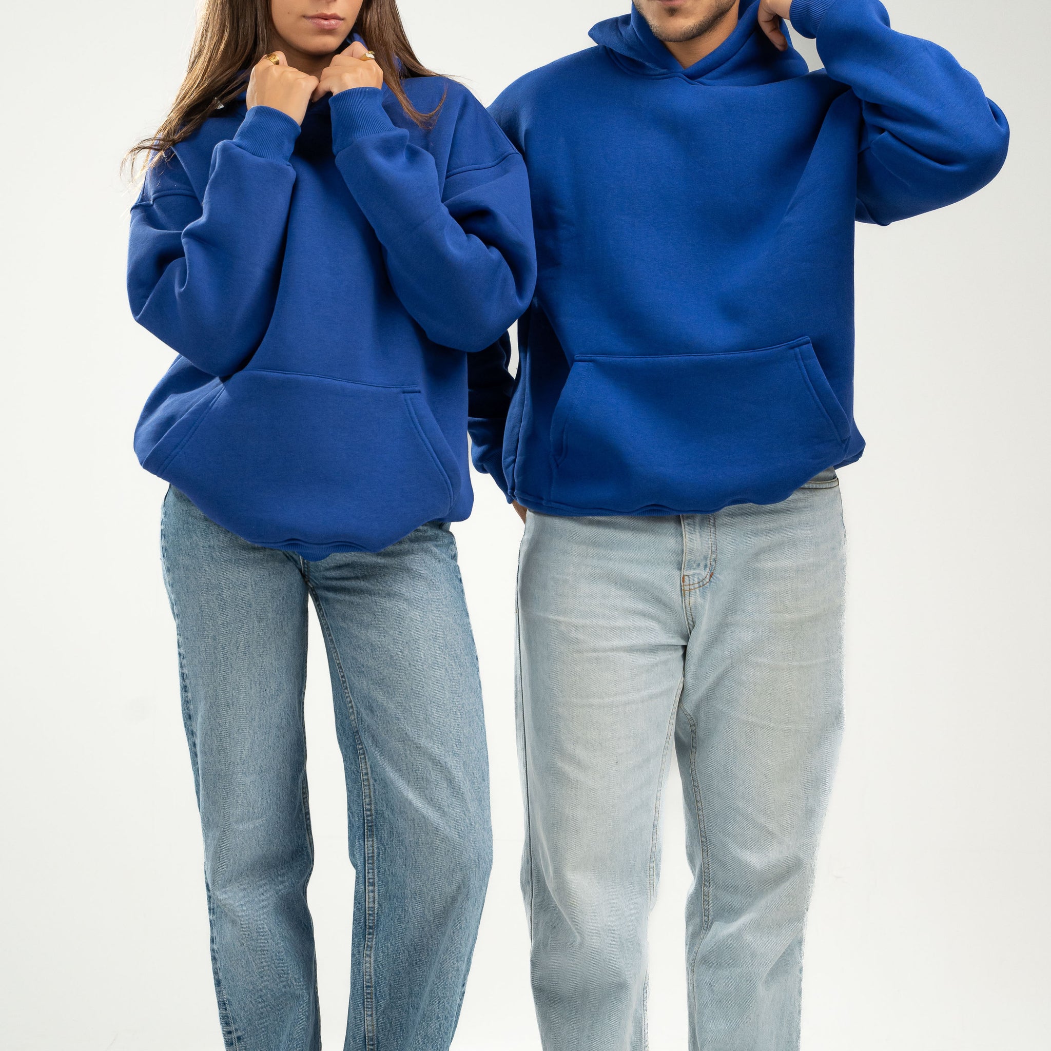 ELECTRIC BLUE OVER-SIZED HOODIE