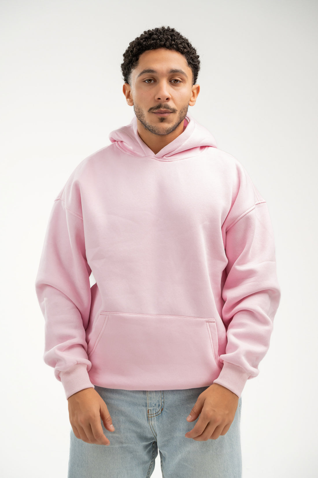 LIGHT PINK OVER-SIZED HOODIE