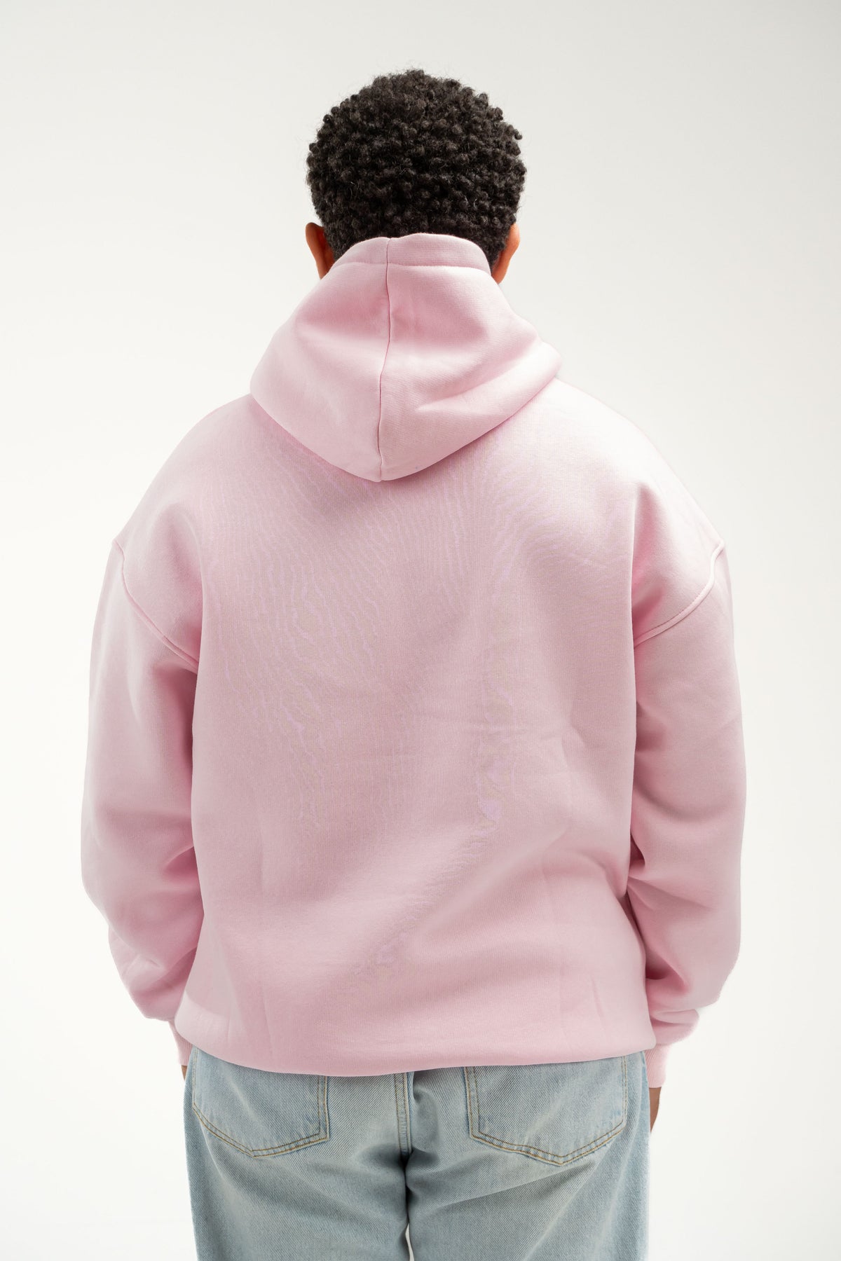 LIGHT PINK OVER-SIZED HOODIE