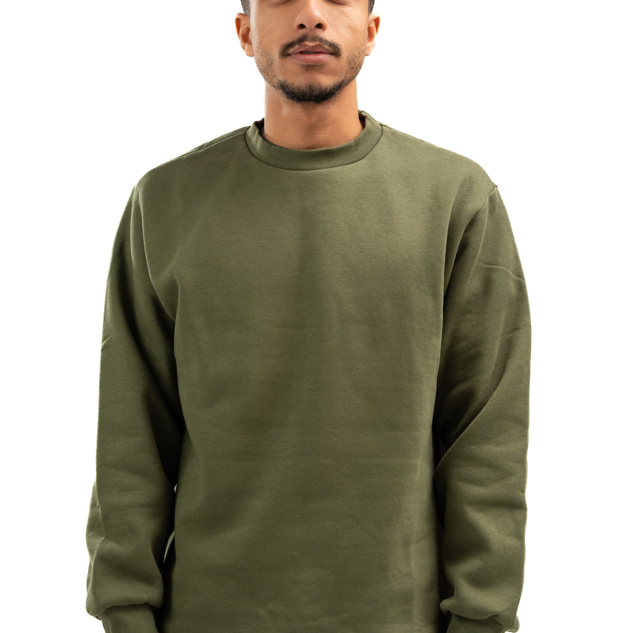 OLIVE GREEN CREWNECK