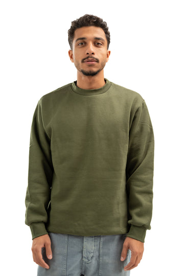 OLIVE GREEN CREWNECK