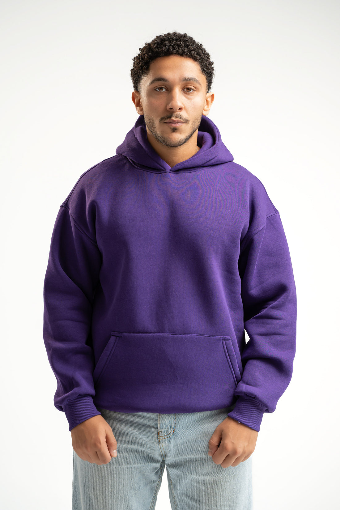 PURPLE OVER-SIZED HOODIE