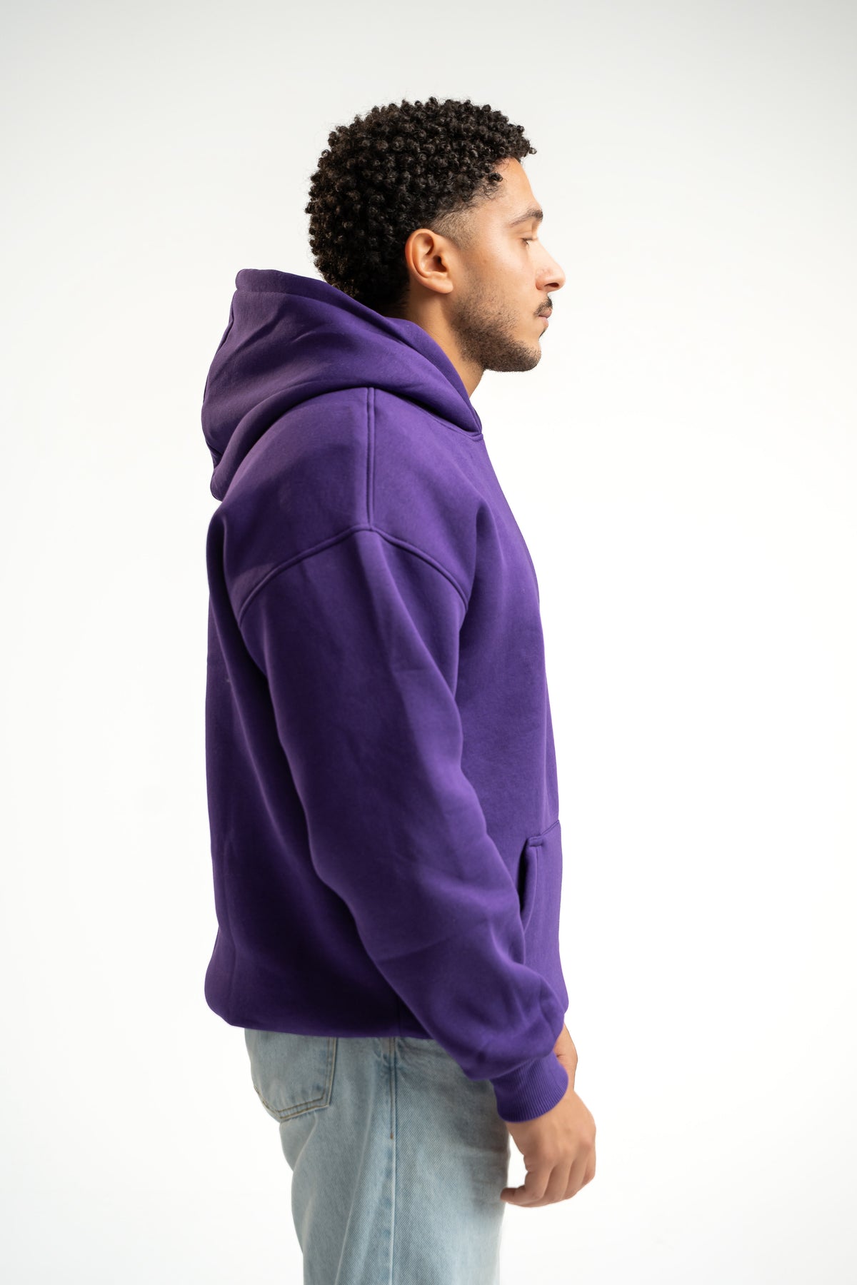 PURPLE OVER-SIZED HOODIE