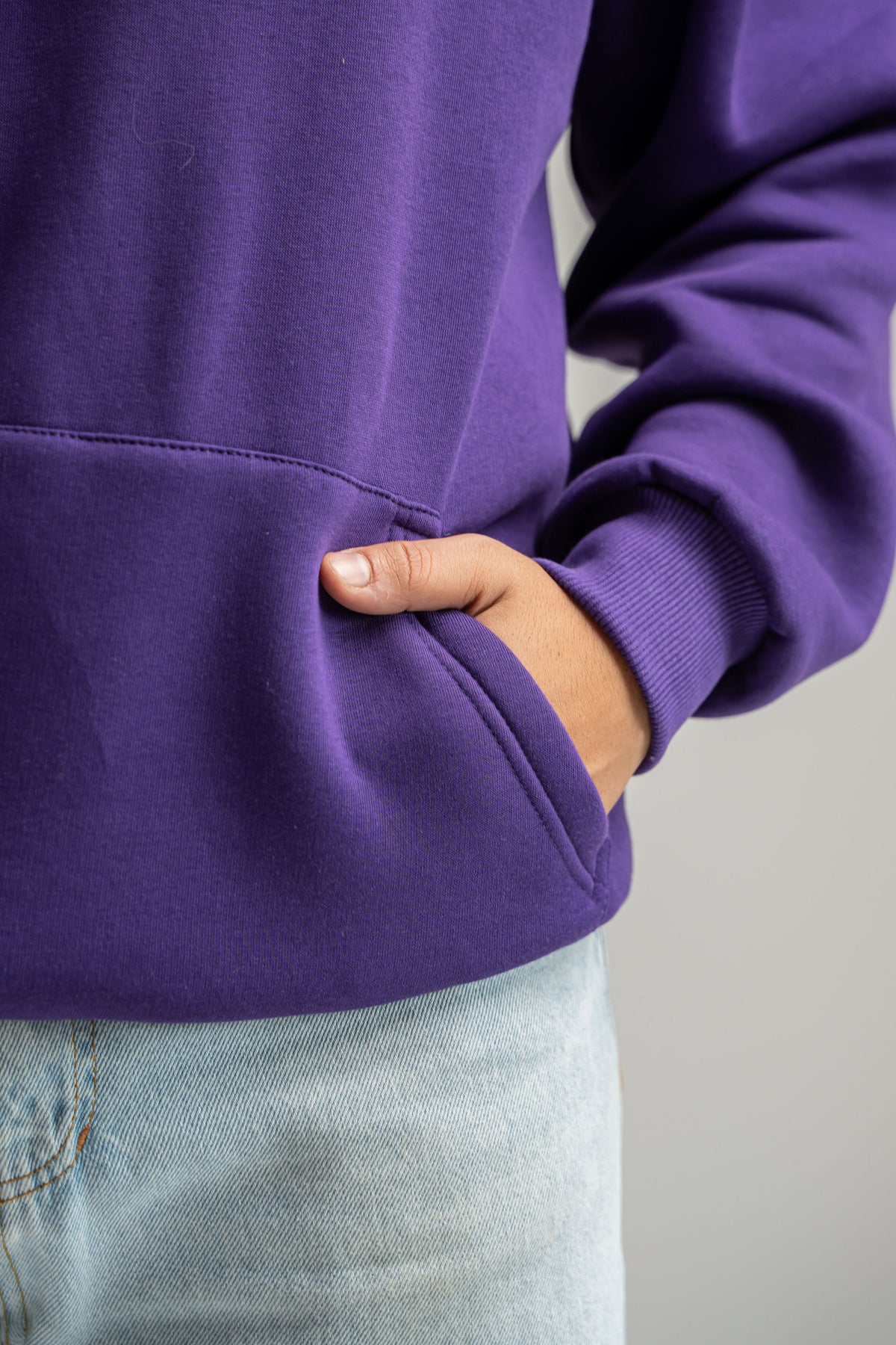 PURPLE OVER-SIZED HOODIE