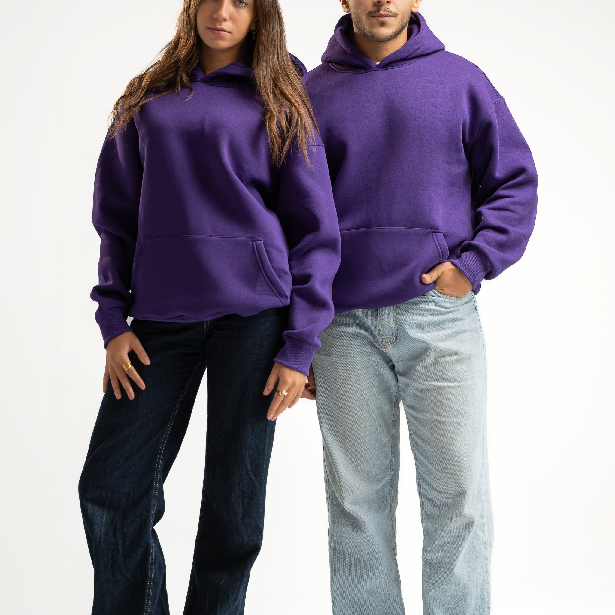 PURPLE OVER-SIZED HOODIE