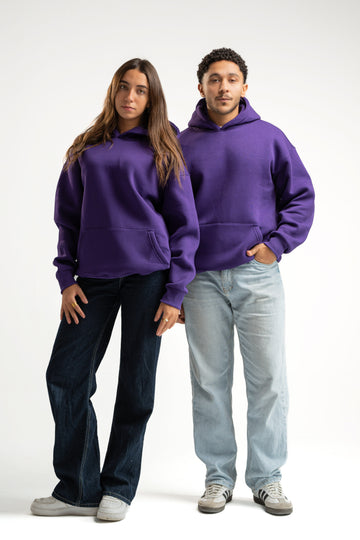 PURPLE OVER-SIZED HOODIE