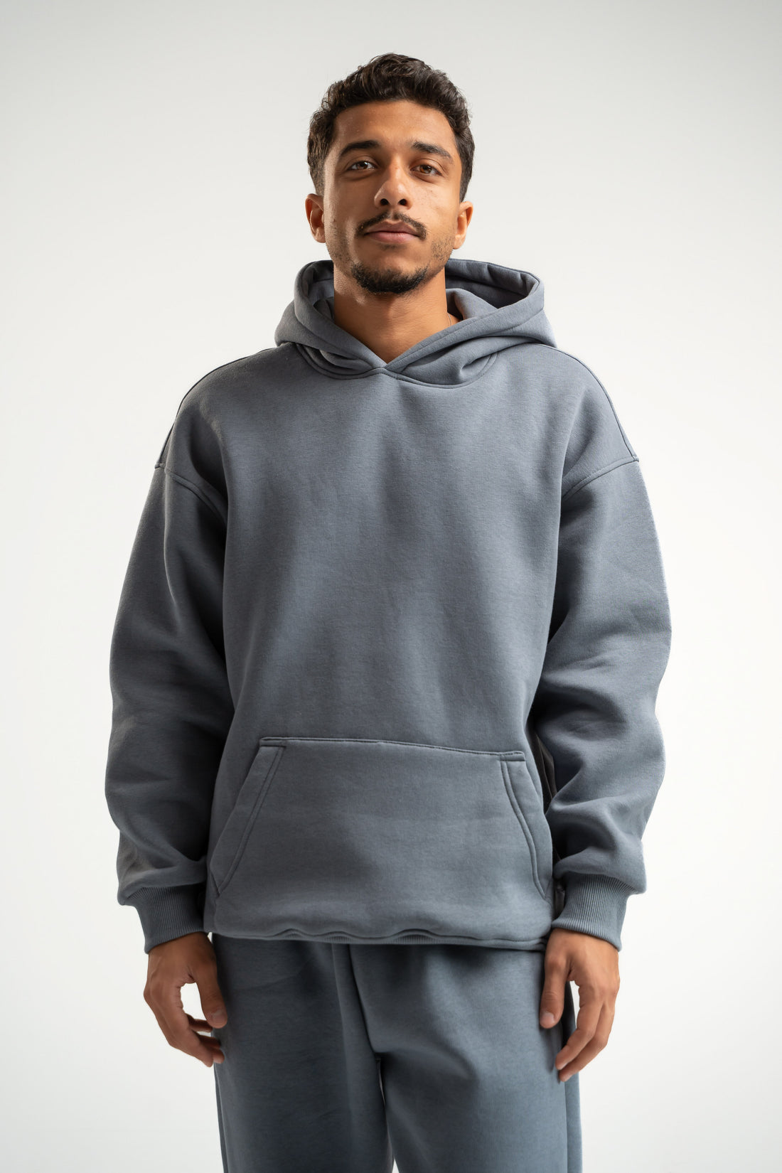 DARK GREY OVER-SIZED HOODIE