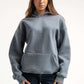 DARK GREY OVER-SIZED HOODIE