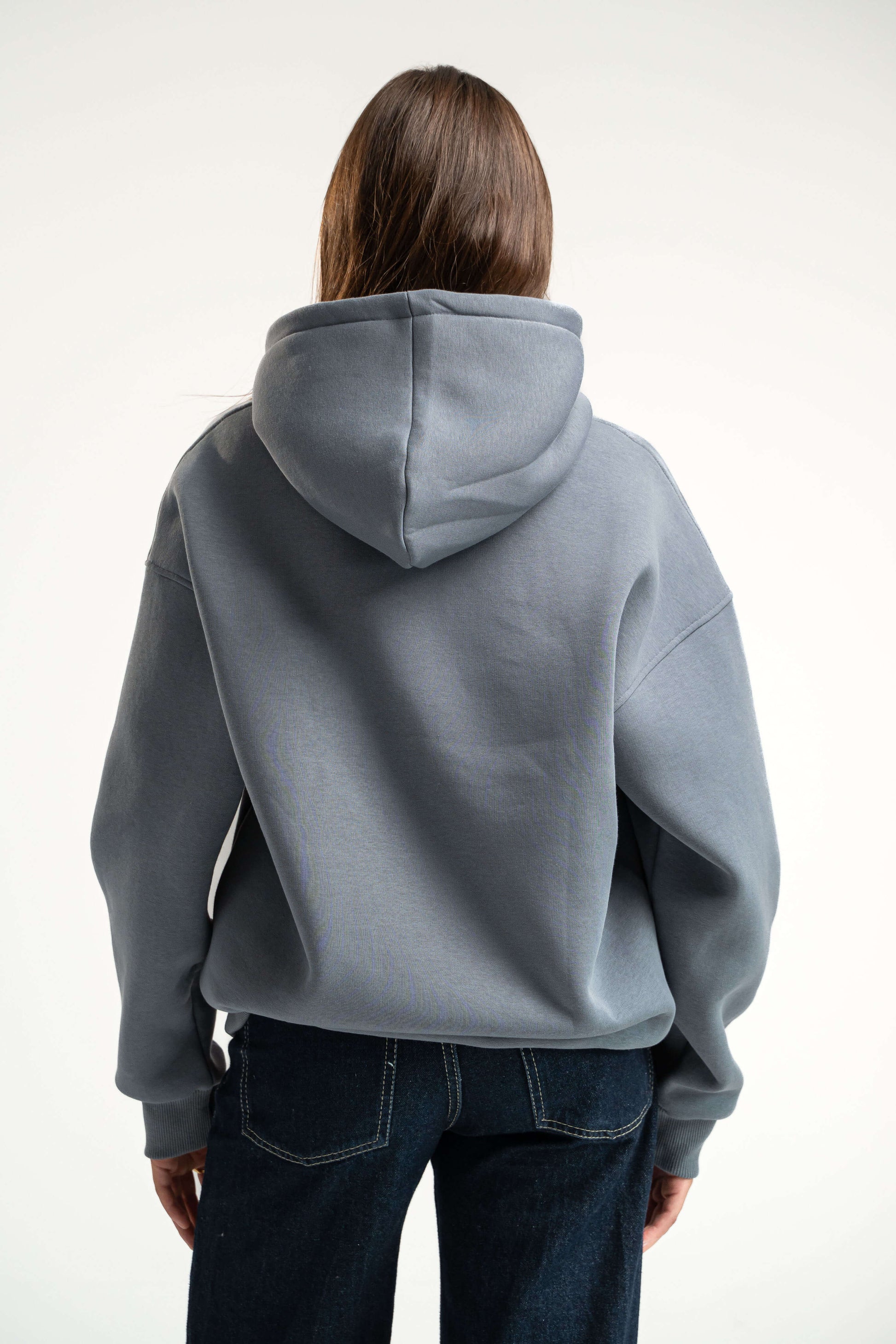 DARK GREY OVER-SIZED HOODIE