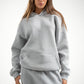LIGHT GREY OVER-SIZED HOODIE