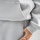 LIGHT GREY OVER-SIZED HOODIE