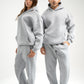 LIGHT GREY OVER-SIZED HOODIE