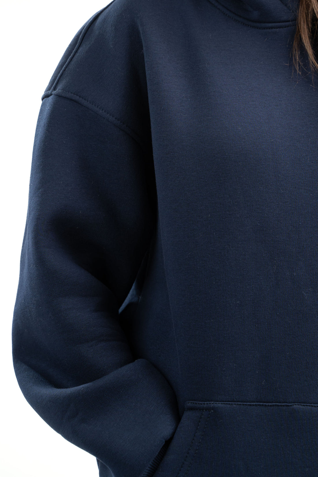 NAVY BLUE OVER-SIZED HOODIE