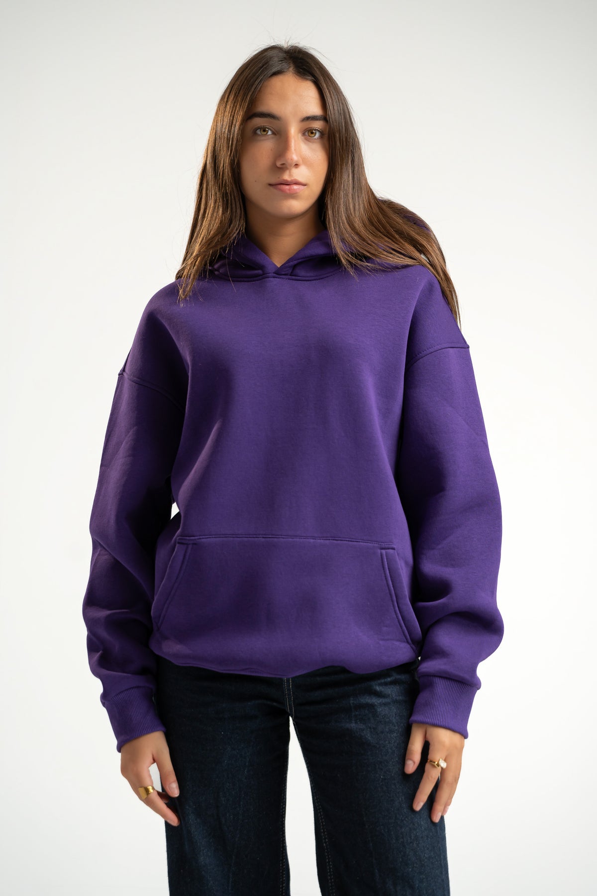 PURPLE OVER-SIZED HOODIE