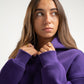 PURPLE OVER-SIZED HOODIE