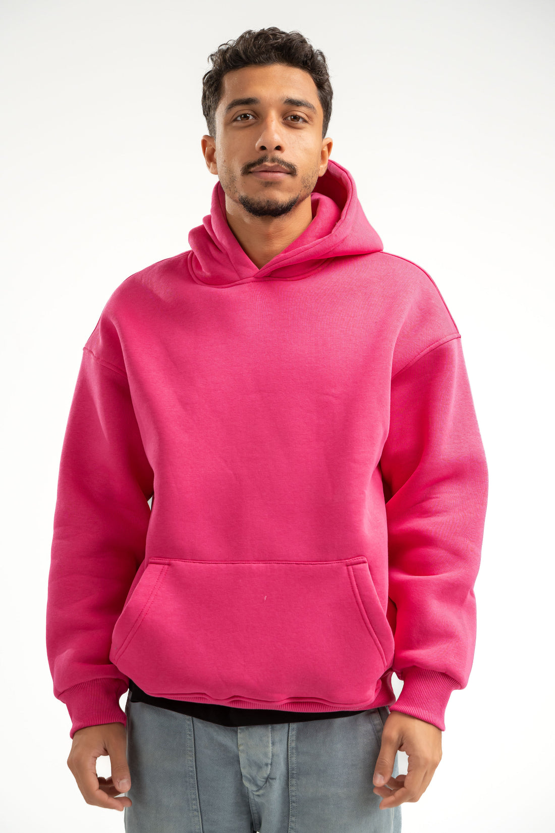 HOT PINK OVER-SIZED HOODIE