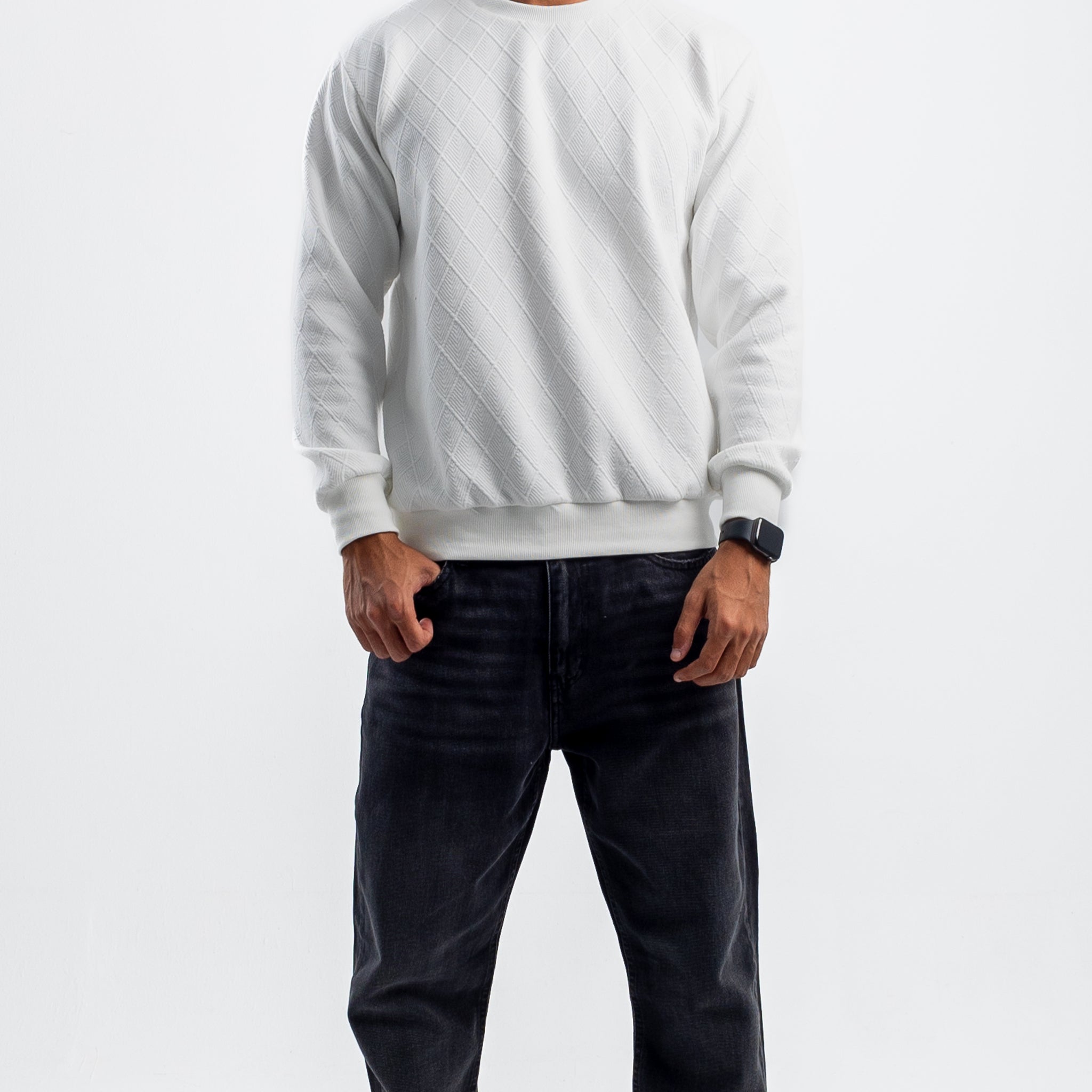 OFF-WHITE DIAMOND CREWNECK