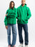 GREEN OVER-SIZED HOODIE